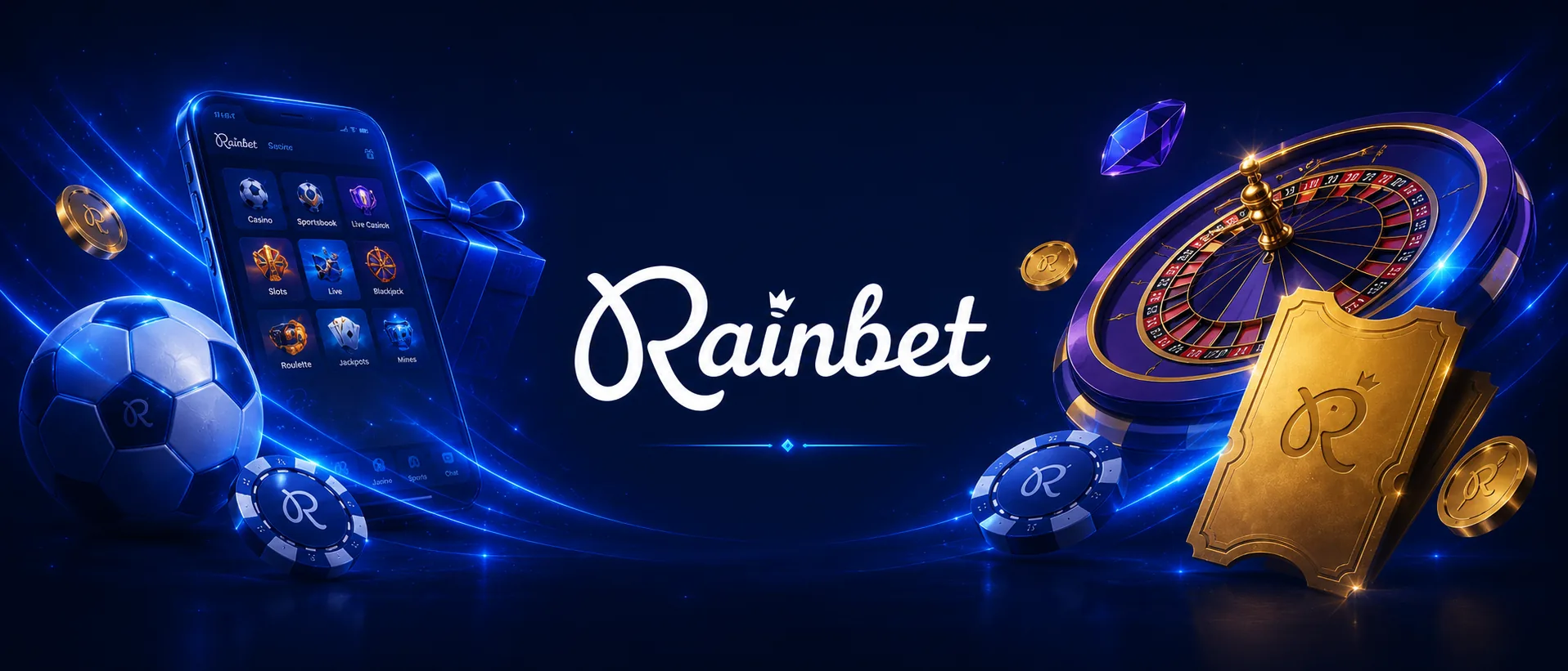 Rainbet casino and sports ticket page divider